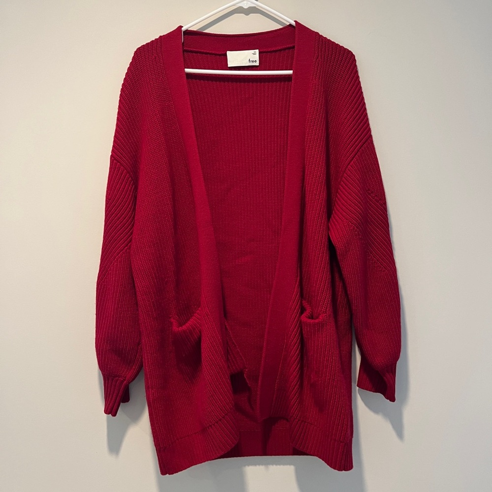 Aritzia Wilfred Free Merino Wool Chunky Cardigan